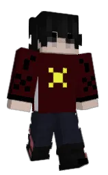 sepia black and cod gray Minecraft skin — Classic model — first worn by TsaChri