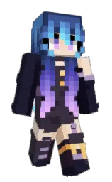 mirage and blackcurrant Minecraft skin — Slim model — first worn by LadyAmaltheia