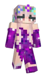 cavern pink and tuft bush Minecraft skin — Slim model — first worn by DoopieLoopie