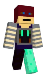 DustyLucky's Minecraft skin wearing the Migrator cape