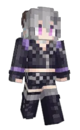 steel gray and mountain mist Minecraft skin — Slim model