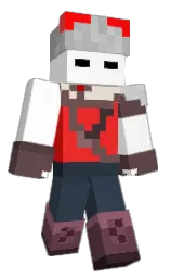 white and oxford blue Minecraft skin — Classic model