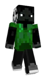 cod gray and black Minecraft skin — Classic model — first worn by VonHDragon