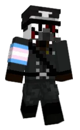 outer space and white Minecraft skin — Classic model — first worn by PigsFlew1228