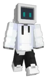 white and mercury Minecraft skin — Classic model — first worn by shypa