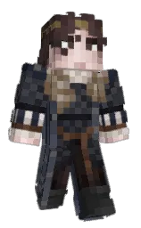 bright gray and mako Minecraft skin — Classic model — first worn by SirGarden