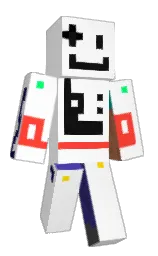 white and jacarta Minecraft skin — Classic model