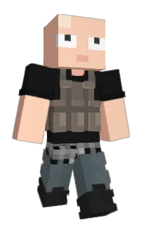 Front of Baldyz's skin