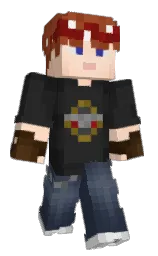 Axlosive's Minecraft skin wearing the Migrator cape