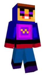 dark blue and endeavour Minecraft skin — Classic model