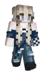almond frost and pampas Minecraft skin — Slim model