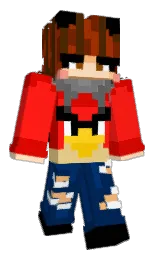 fire and scarlet Minecraft skin — Classic model — first worn by birdy_bridy