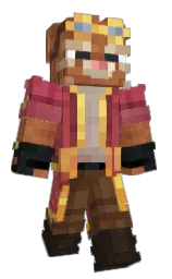 Mandok12's Minecraft skin wearing the Copper cape