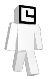 white and black Minecraft skin — Classic model