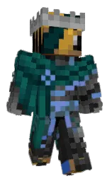 tiber and deep sea green Minecraft skin — Classic model — first worn by 300000Bees