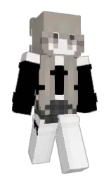 black and bronco Minecraft skin — Slim model — first worn by Mengjie_