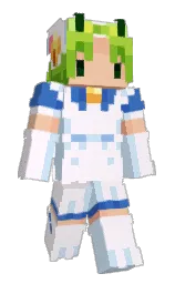 tutu and tropical blue Minecraft skin — Slim model — first worn by mar3times