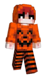 cognac and international orange Minecraft skin — Slim model