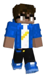 leather and cobalt Minecraft skin — Classic model