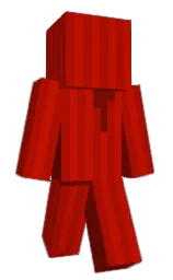 bright red and guardsman red Minecraft skin — Classic model
