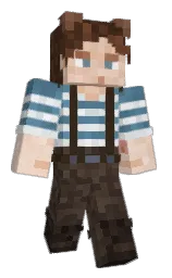 bistre and almond Minecraft skin — Classic model — first worn by WizardDude0011
