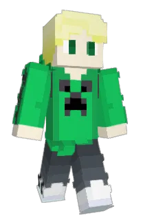 Front of Trindle's skin