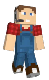 peach orange and old brick Minecraft skin — Classic model — first worn by Phablo_Escobar