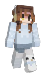 periwinkle gray and spicy mix Minecraft skin — Slim model