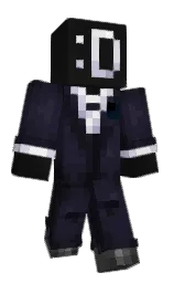 steel gray and cinder Minecraft skin — Classic model