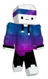 white and black Minecraft skin — Classic model