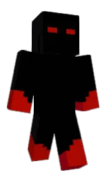 black and cod gray Minecraft skin — Classic model