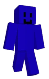 dark blue and black Minecraft skin — Classic model
