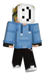 zeus and steel blue Minecraft skin — Classic model — first worn by Im_Jellyfish
