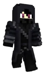 black and shark Minecraft skin — Classic model