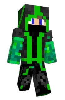 Front of Exizek's skin