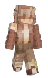 leather and stark white Minecraft skin — Slim model — first worn by PyxelMoth