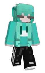black and cod gray Minecraft skin — Slim model