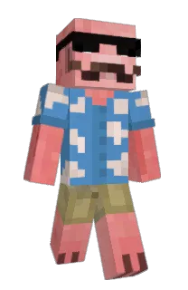 Front of stinkieman's skin