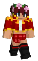 copperfield and bright red Minecraft skin — Classic model — first worn by MrCherry09