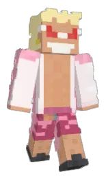 cotton candy and buttermilk Minecraft skin — Classic model