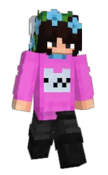 lavender magenta and night rider Minecraft skin — Slim model — first worn by MiaMeowsX3