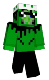 black and malachite Minecraft skin — Classic model