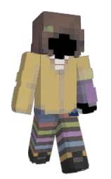 laser and pine cone Minecraft skin — Slim model — first worn by XL3M0NADEX