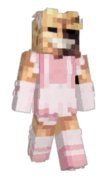 dawn pink and beauty bush Minecraft skin — Slim model — first worn by llZanzoonill