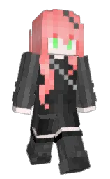 mona lisa and cornflower lilac Minecraft skin — Slim model — first worn by LEMONSSG4