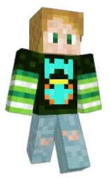 gold sand and deep fir Minecraft skin — Classic model — first worn by pkaaay