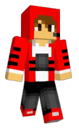 red and cafe royale Minecraft skin — Classic model