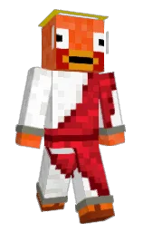 LegitsOn's Minecraft skin wearing the Migrator cape