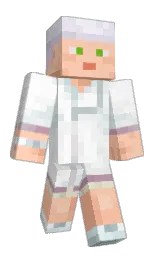 white and mystic Minecraft skin — Classic model — first worn by spacecadet18