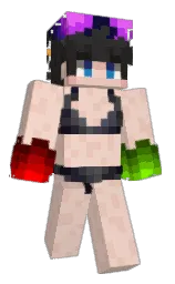 albescent white and beauty bush Minecraft skin — Slim model — first worn by Flame_Yukoin